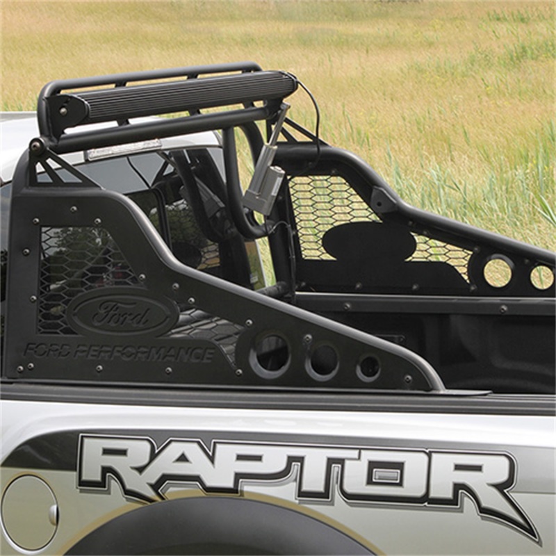 Ford F-150 Rear Chase Rack - Ford Racing - Raptor Series Race Chase Rack w/ Light Bar Actuator - Black - `17-`19